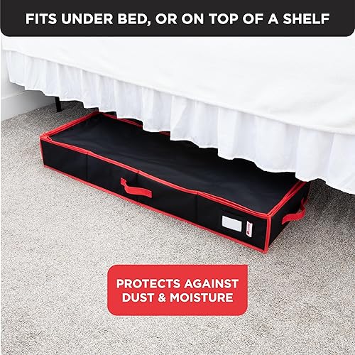 Vista 6 de HOLDN' STORAGE Contenedor de almacenamiento de papel de regalo de alta calidad, duradero 600D a prueba de desgarros, se adapta a 27 rollos de papel