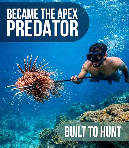 Miniatura 5 de Kit modular de pesca submarina de fibra de carbono con punta de 3 puntas, bolsa de transporte ajustable hasta 6 pies, ligera, duradera,