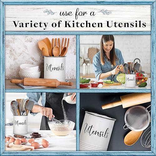 Miniatura 7 de Home Acre Designs - Soporte para utensilios, Blanco