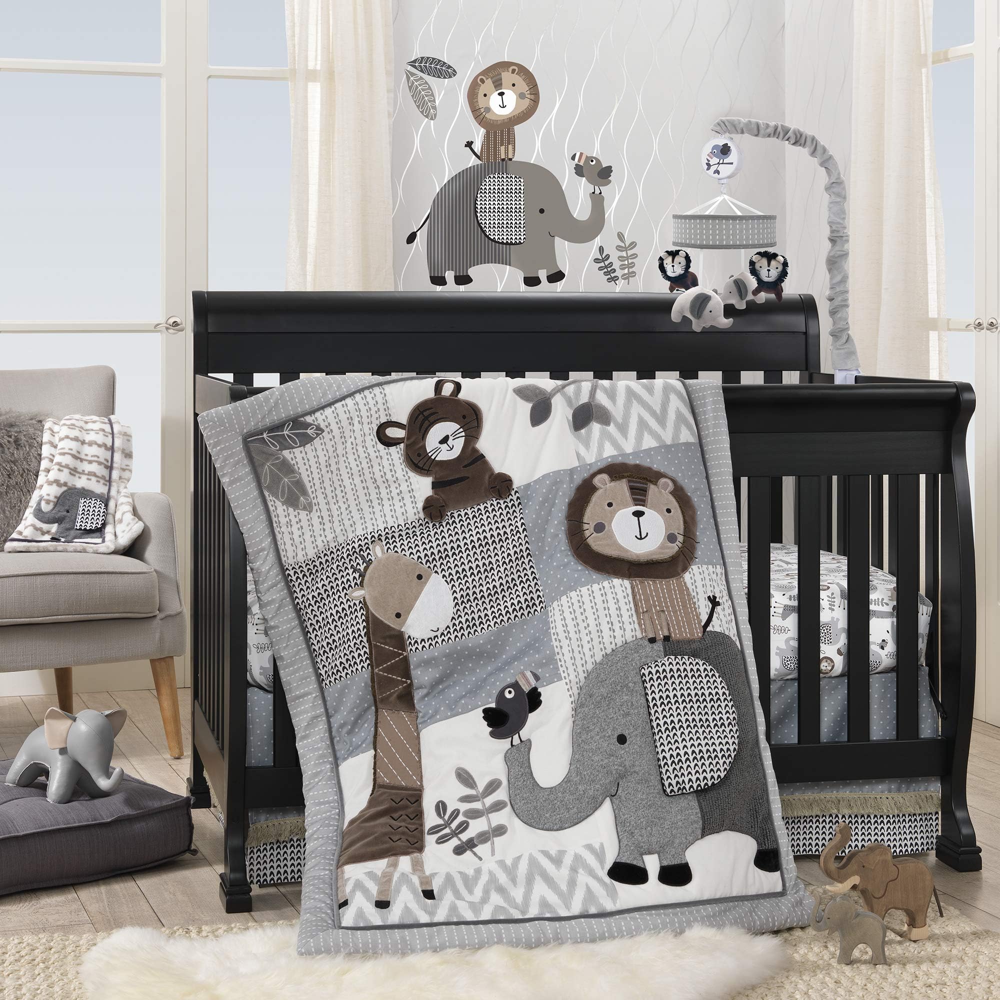 Amazon.com: Sweet Jojo Designs Jungle Animals Baby Boy Girl Nursery 4pc