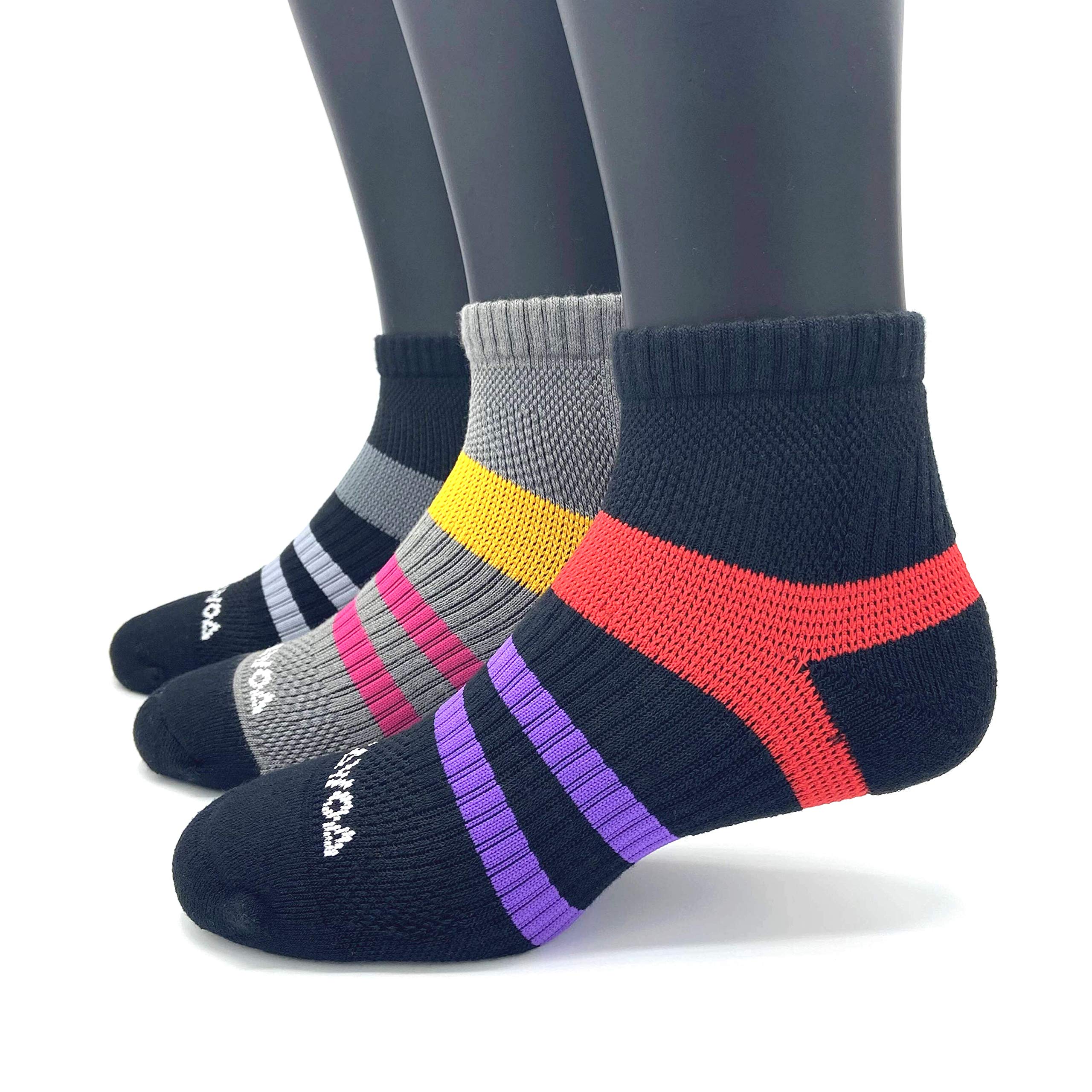 Anti Sweat Odor Control Socks for Sweaty Feet, Quarter Socks for Women and Men, Blister Prevention for Running and Hiking