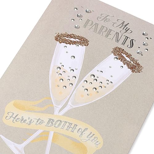 Miniatura 5 de American Greetings Tarjeta de aniversario para padres (amor vale la pena mantener)