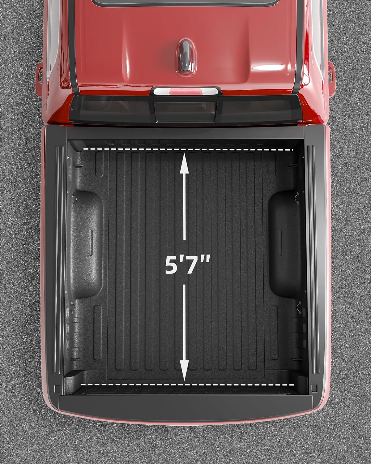 Soft Roll-Up Truck Bed Tonneau Cover Compatible with 2009-2023 Dodge Ram 1500 (19-23 Classic, Not for 19-23 New Body), Fleetside 5.7 Ft Bed Without RamBox