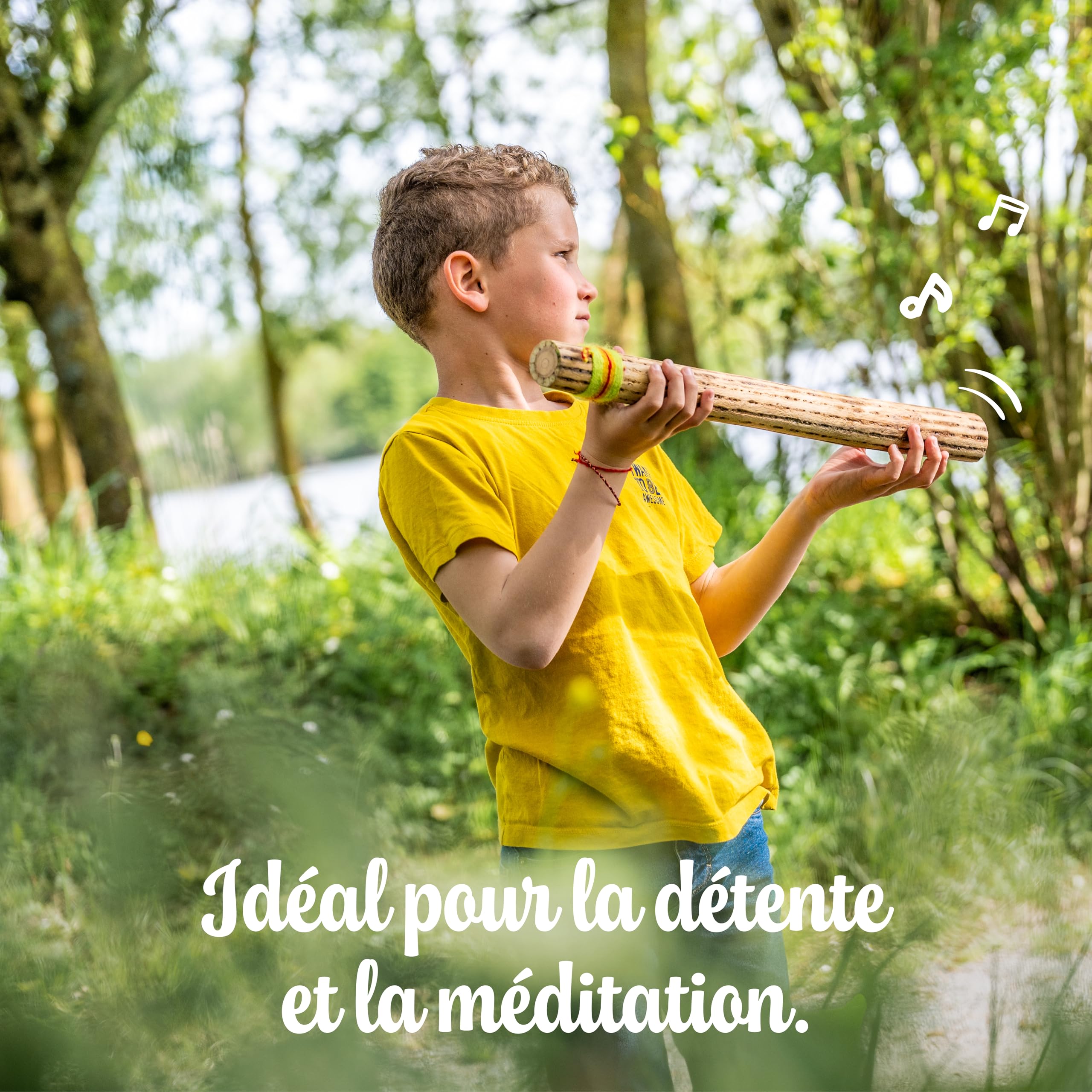 Fuzeau – Bâton De Pluie En Cactus 50 cm – Son Authentique De Pluie – Ambiance Nature – Apprentissage Musique - Instrument Musical - Pour Accompagner Lectures, Contes et Méditations -Réf. 3658