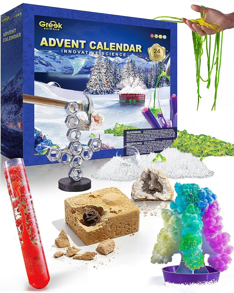 Advent Calendar 2025 For Kids - 24 Days Of Christmas Countdown Calendar