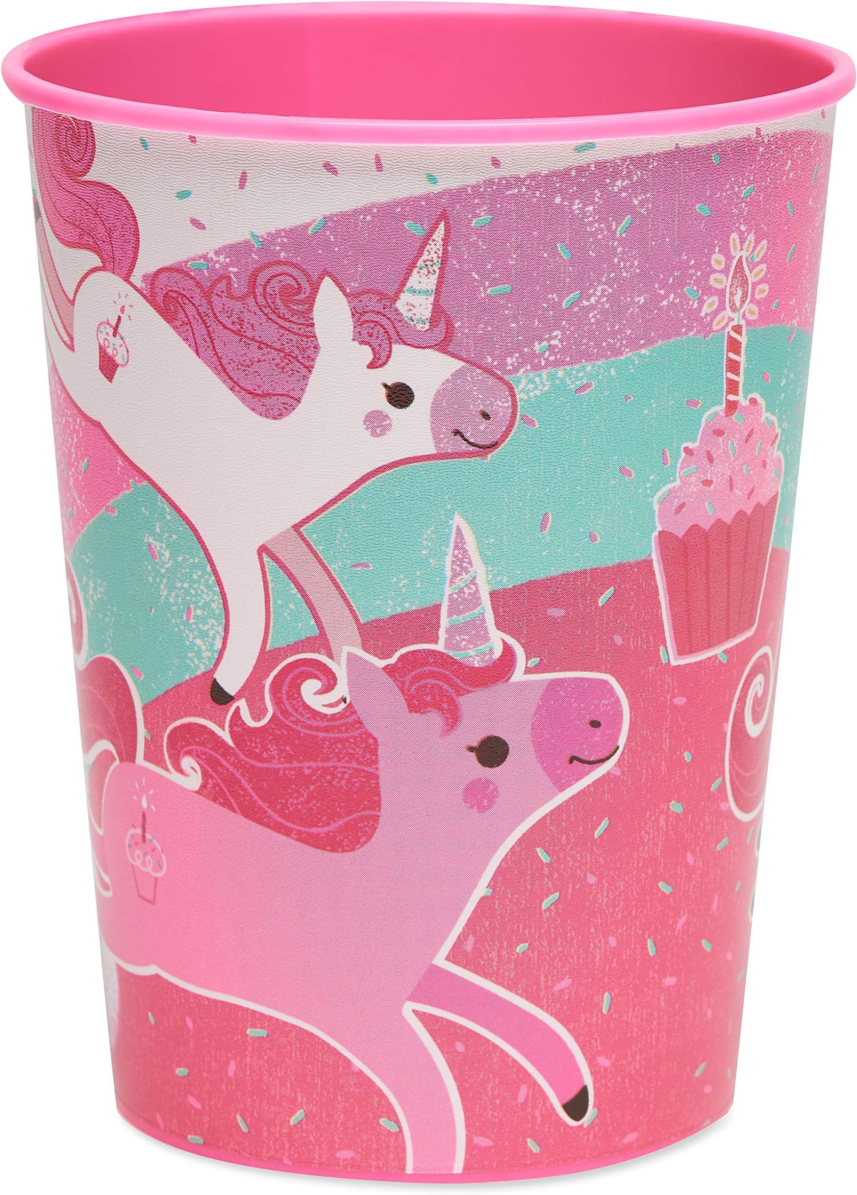 American Greetings Unicorn Party Supplies, 16 Oz. Plastic Party Cup (8-Count)