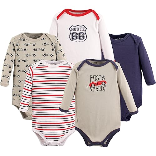 Luvable Friends unisex-baby Cotton Long-sleeve Bodysuits