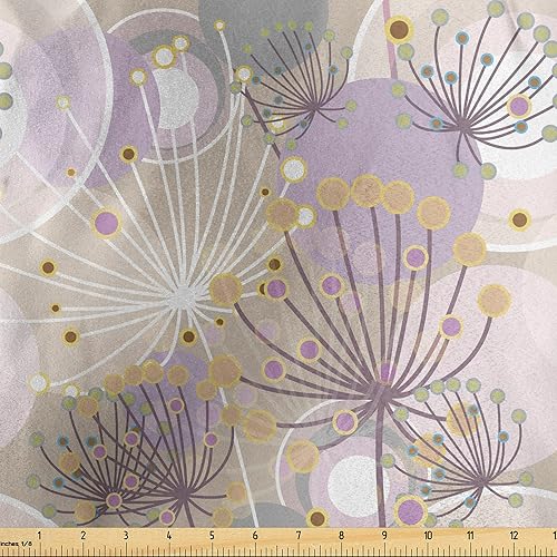 Vista 569 de Lunarable The Yard, tela azul real de The Yard, patrón de cerámica inspirado en el Medio Oriente estilo marroquí, estampado oriental, tela de satén