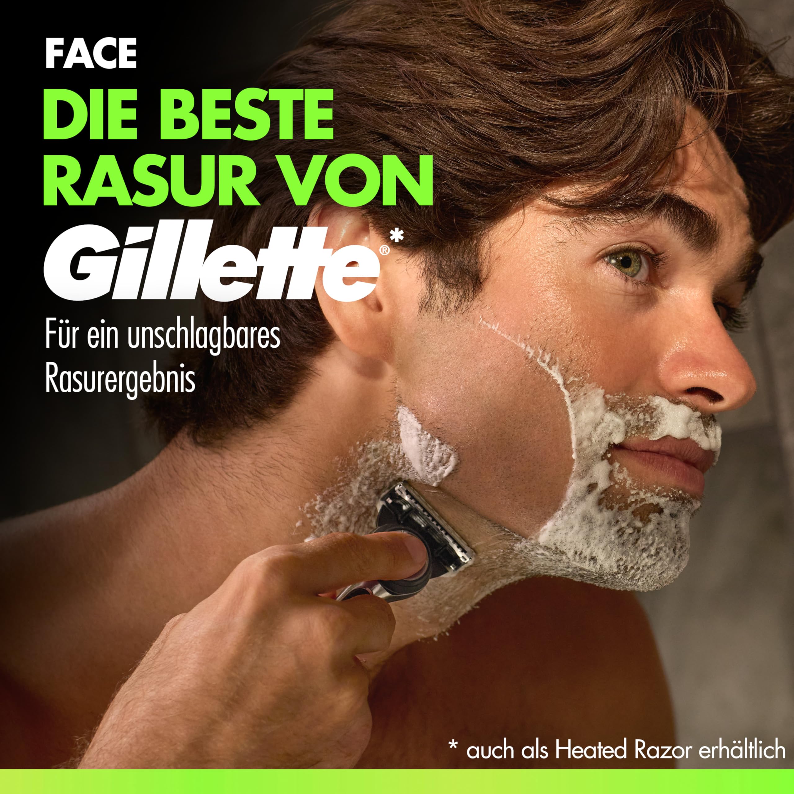 Gillette Labs Rasierer Herren für Gesichts Und Körper, Duo Pack, Schwarz/Grün - Inkl. 1 Handstück, Dock Und 1 Rasierklingen Plus GilletteLabs Body + Intimate Rasierer mit Duschhalterung Und 1 Klinge