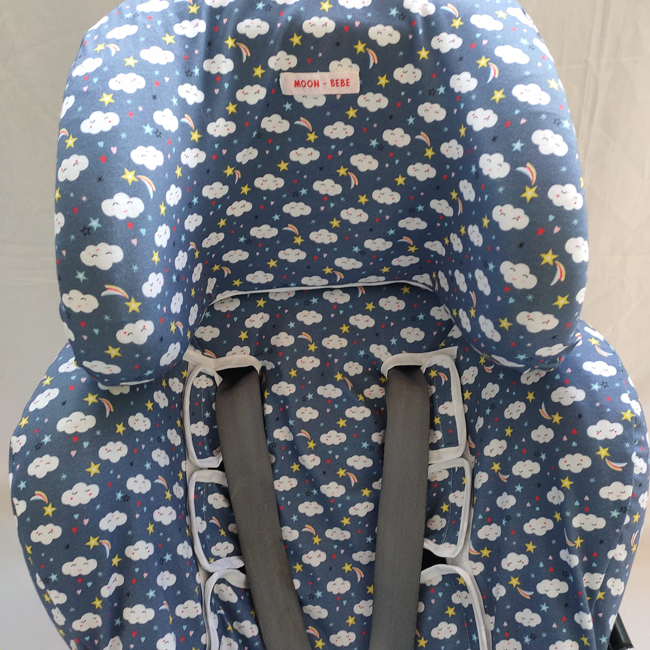 MOON-BEBE Funda para Silla de coche Klippan Kiss 2 Y KLIPPAN PLUS (Azul)