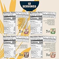 Vista 5 de Quaker Avena Instantánea Express en Vasos, Paquete Variado de 4 Sabores, 1.76 Onzas (Paquete de 12)