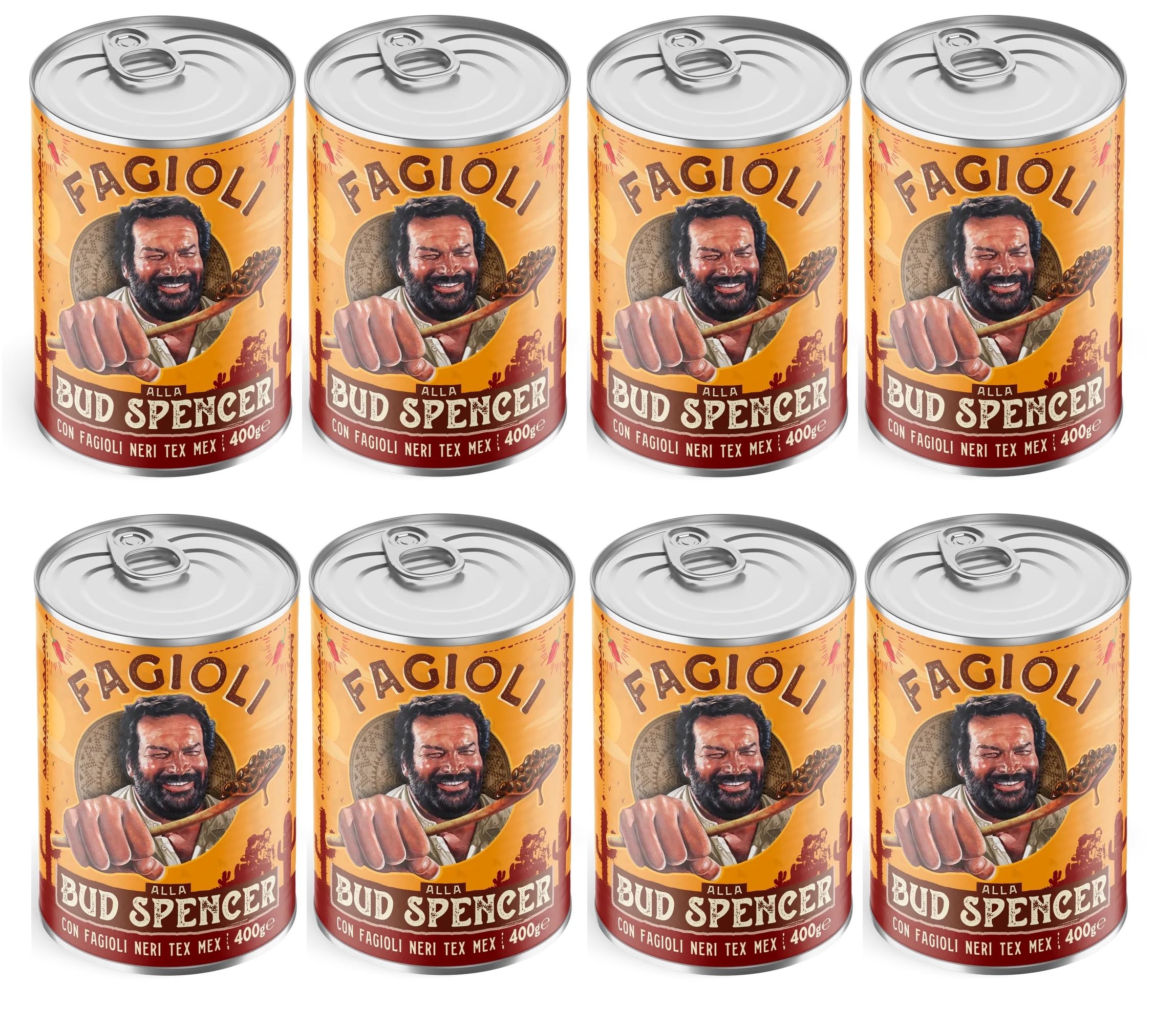 Fagioli Neri Tex-Mex alla BUD SPENCER Ricetta Originale 8 confezioni da 400gr