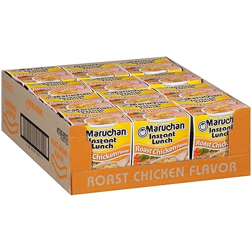 Maruchan Instant Lunch Roast Chicken, Ramen Noodle Soup, Microwaveable Meal, 2.25 Oz, 12 Count - Roast chicken