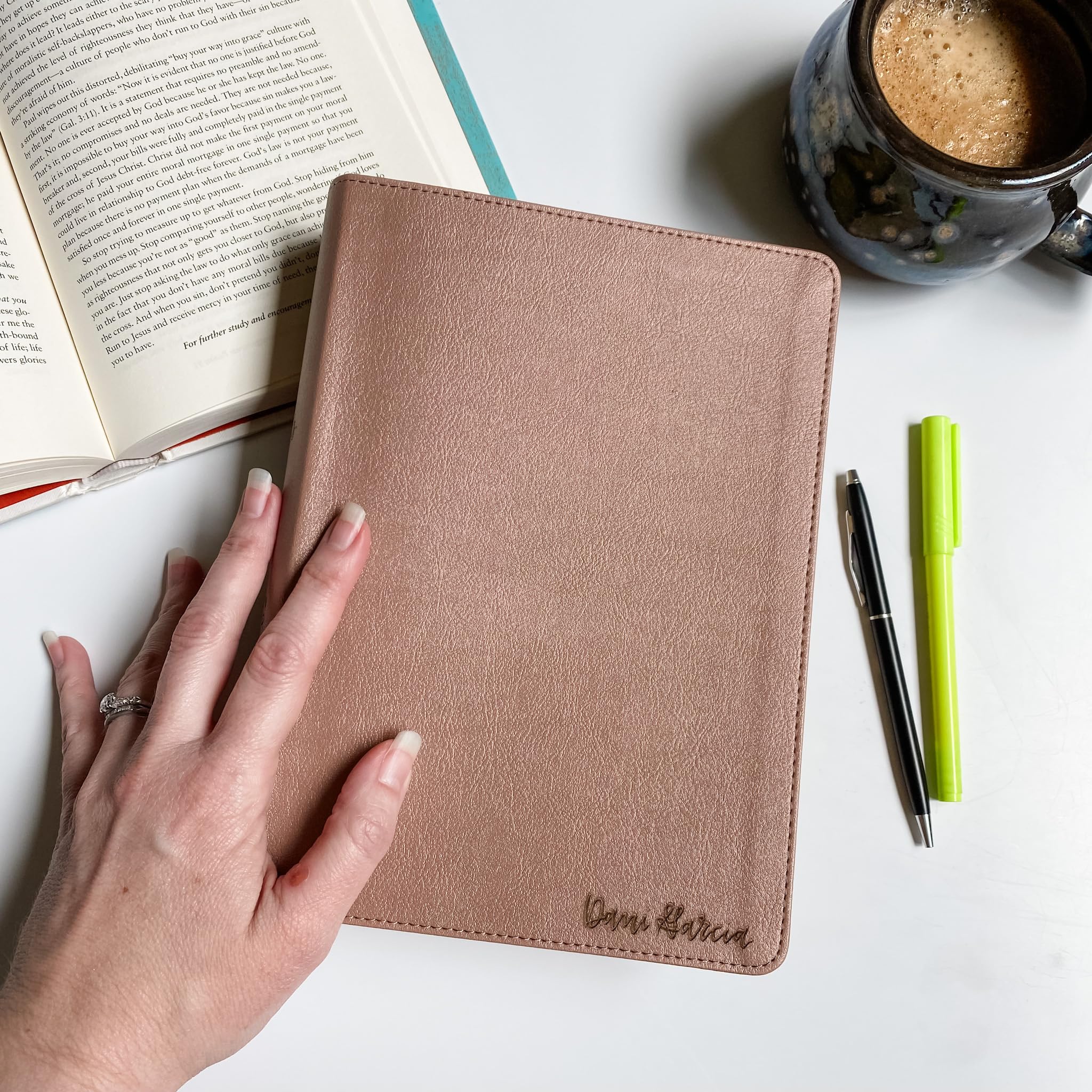 Personalized CSB She Reads Truth Bible, Rose Gold Color, Option to Customize with Hand Lettered Name, 9781535970990 - Image 2