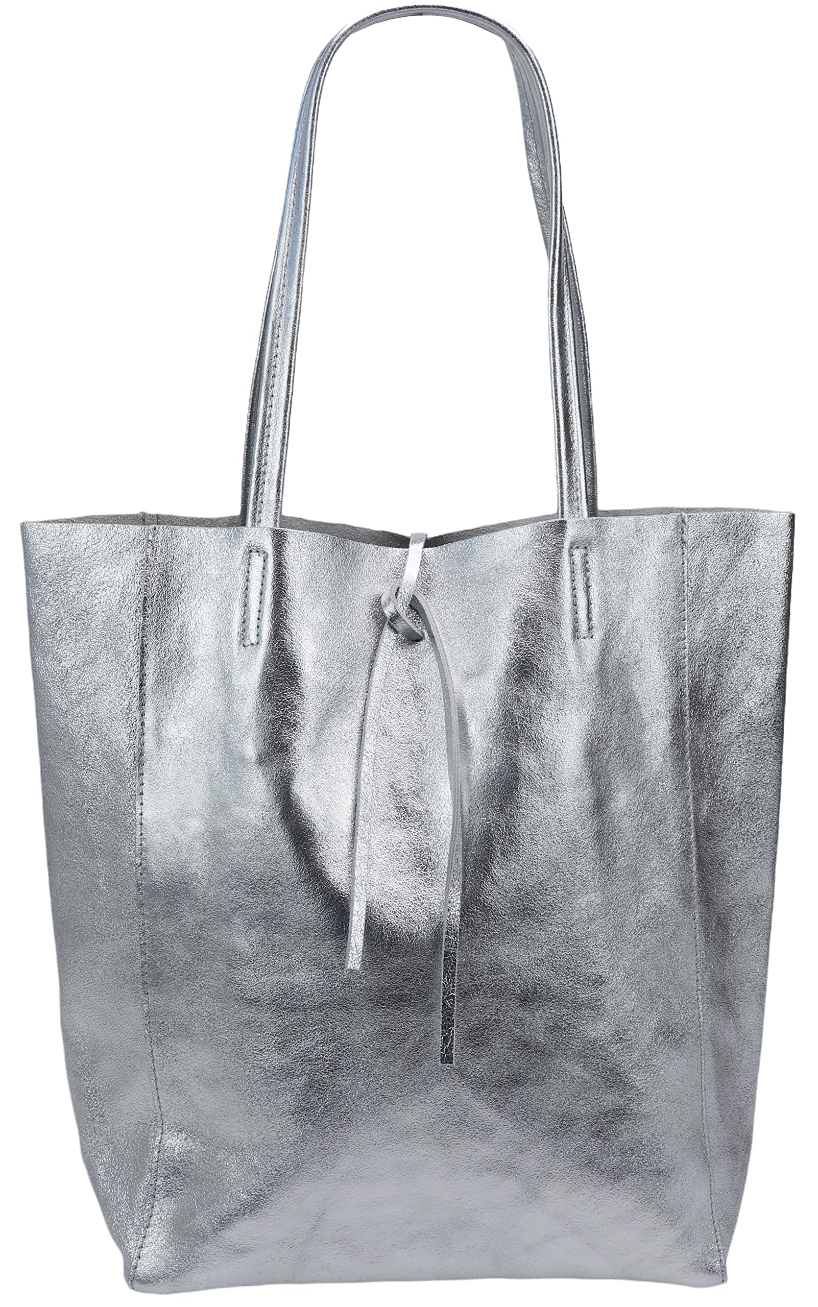 SH Leder ® Damska torba na zakupy z prawdziwej skóry bydlęcej z kieszenią wewnętrzną w wielu kolorach torba na ramię torba z uchwytem 37 x 29 cm Kora G266