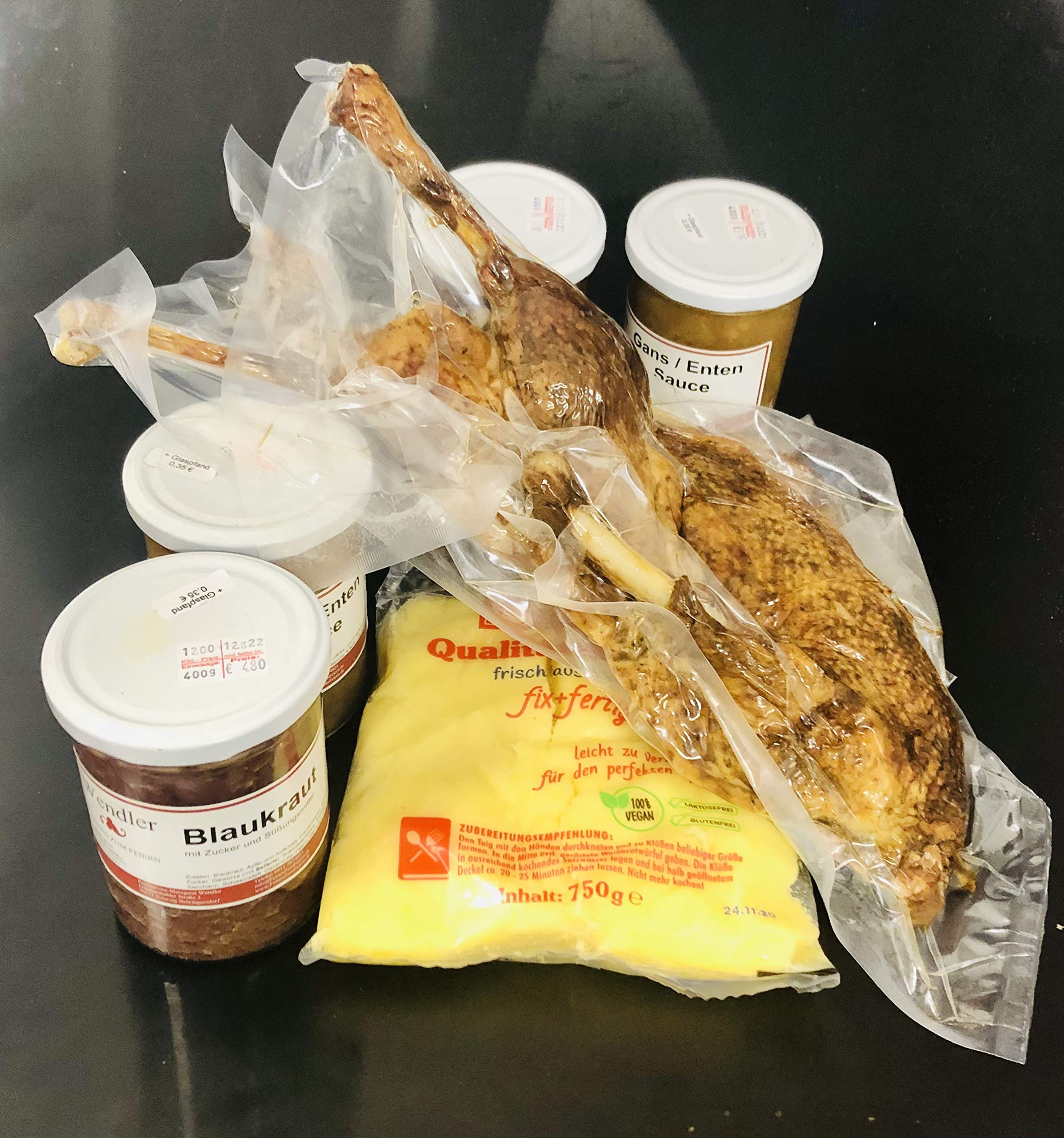 Gänsepaket/Martinsgans-Festessen fix & fertig gebraten und tranchiert