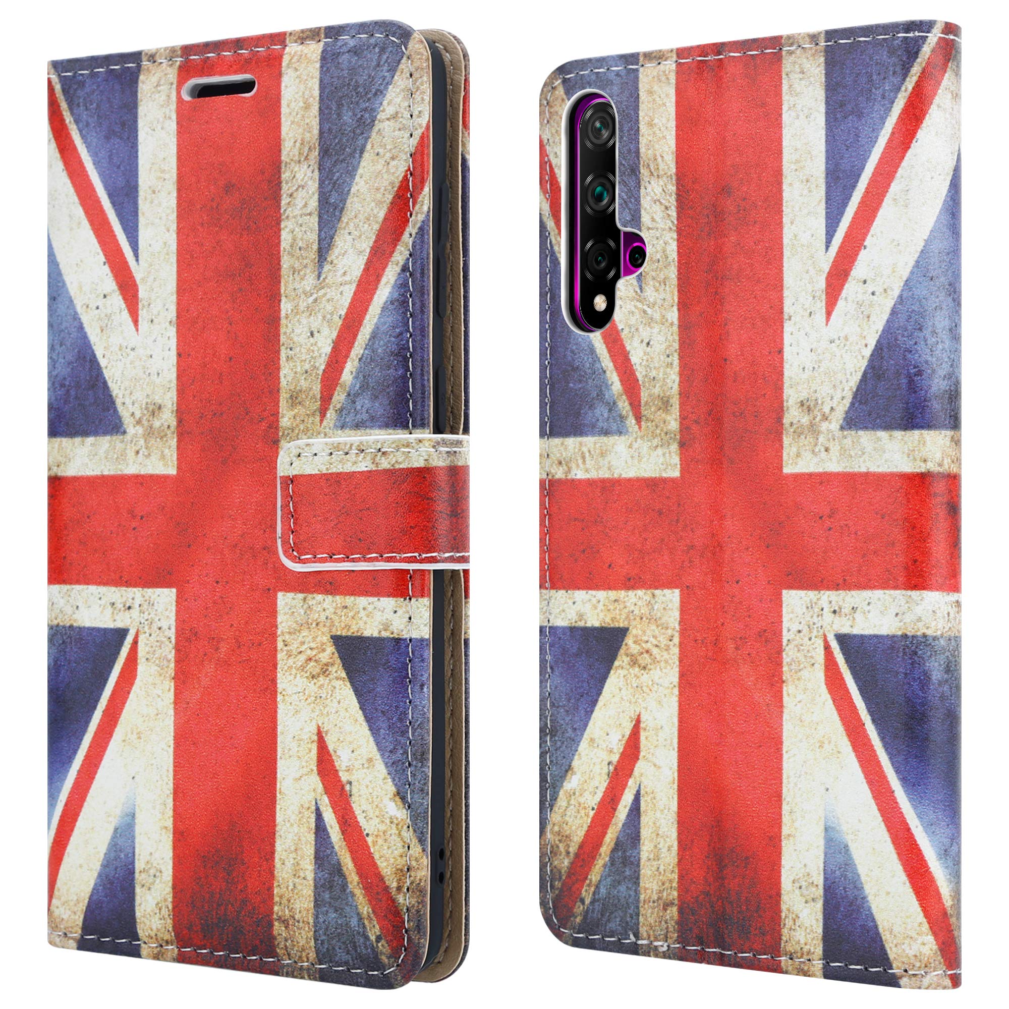 Genuine Case For Huawei Nova 5T (6.26''), Black, Pink Leather Wallet