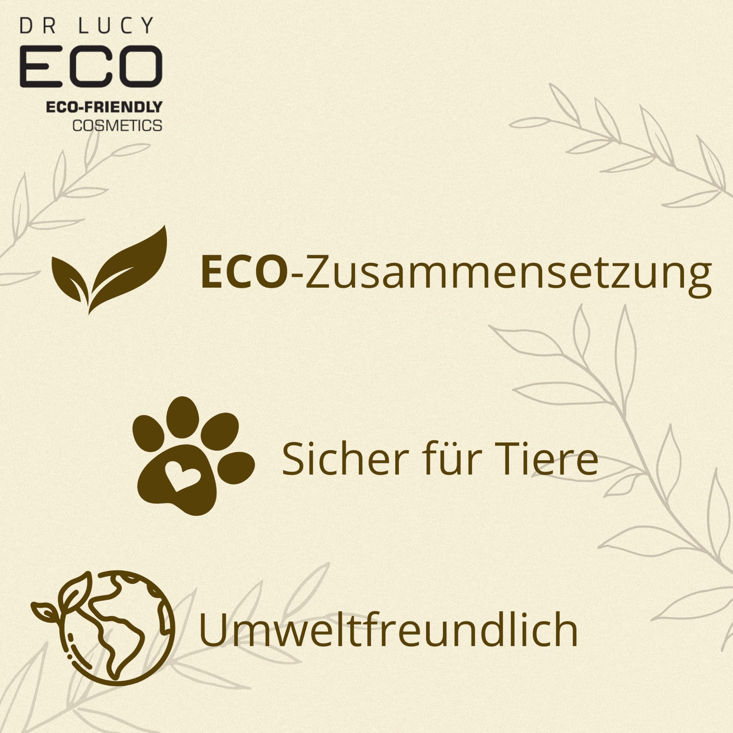 DR Lucy ECO Set für Hunde mit langem fließendem Fell, Shampoo & Protein-Spülung, mit Vitaminen B5 C E, nährend, feuchtigkeitsspendend, glättend, regenerierend, 2 x 200 ml