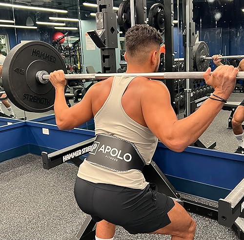 Miniatura 4 de Cinturón de levantamiento de pesas Apolo - Cinturón de levantamiento de pesas de cuero genuino para hombres, cinturón de pesas para gimnasio,