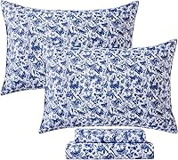 Vista 35 de FADFAY Juego de sábanas de rosas rojas, ropa de cama vintage floral de rosas elegantes, ropa de cama estilo rústico, 100% algodón egipcio percal