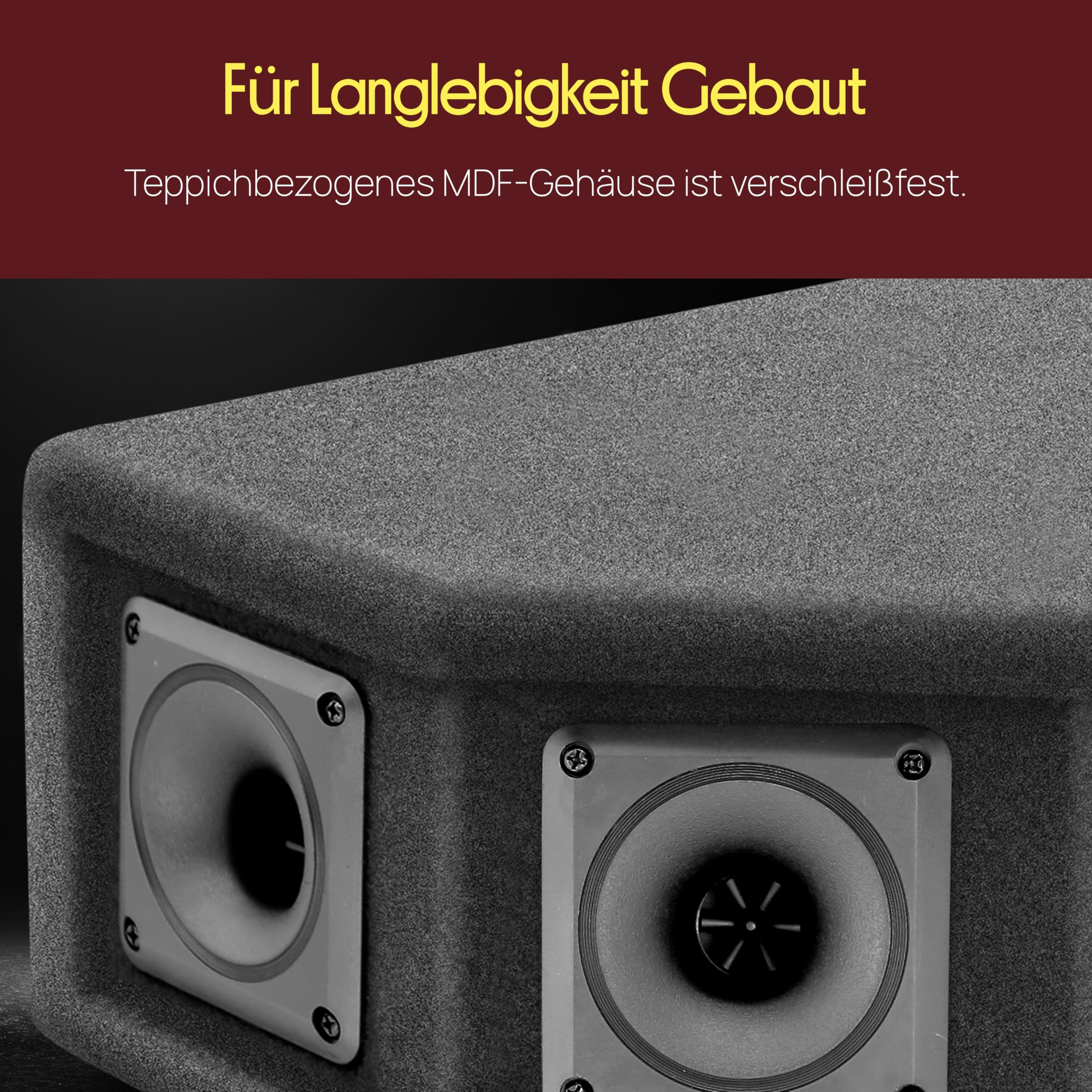PylePro 300 Watt DJ Lautsprecher Boxen, Passiv PA Box 6-Wege-Speaker System, Stereo Speaker mit Montage