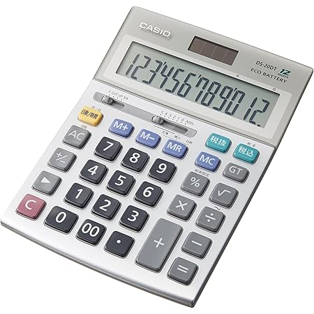 Amazon カシオ 本格実務電卓 日数 時間 税計算 デスクタイプ 12桁 Ds dt N ビジネス電卓 文房具 オフィス用品