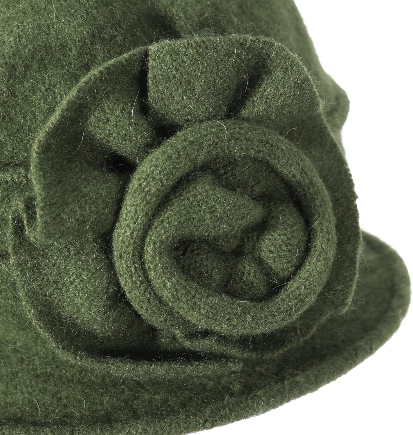 ZLYC Women Wool Cloche Bucket Hat 1920s Vintage Dress Winter Hats with Flower Accent - Image 6