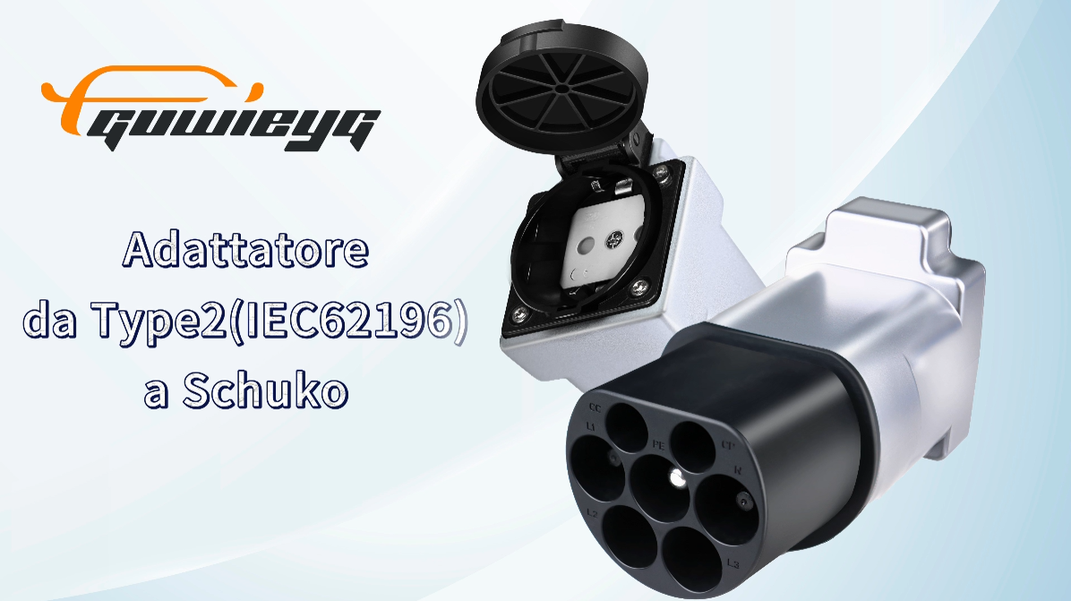 Adattatore Da Tipo 2 A Schuko Per Veicoli Elettrici - Ricarica E-bike E Moto Elettriche