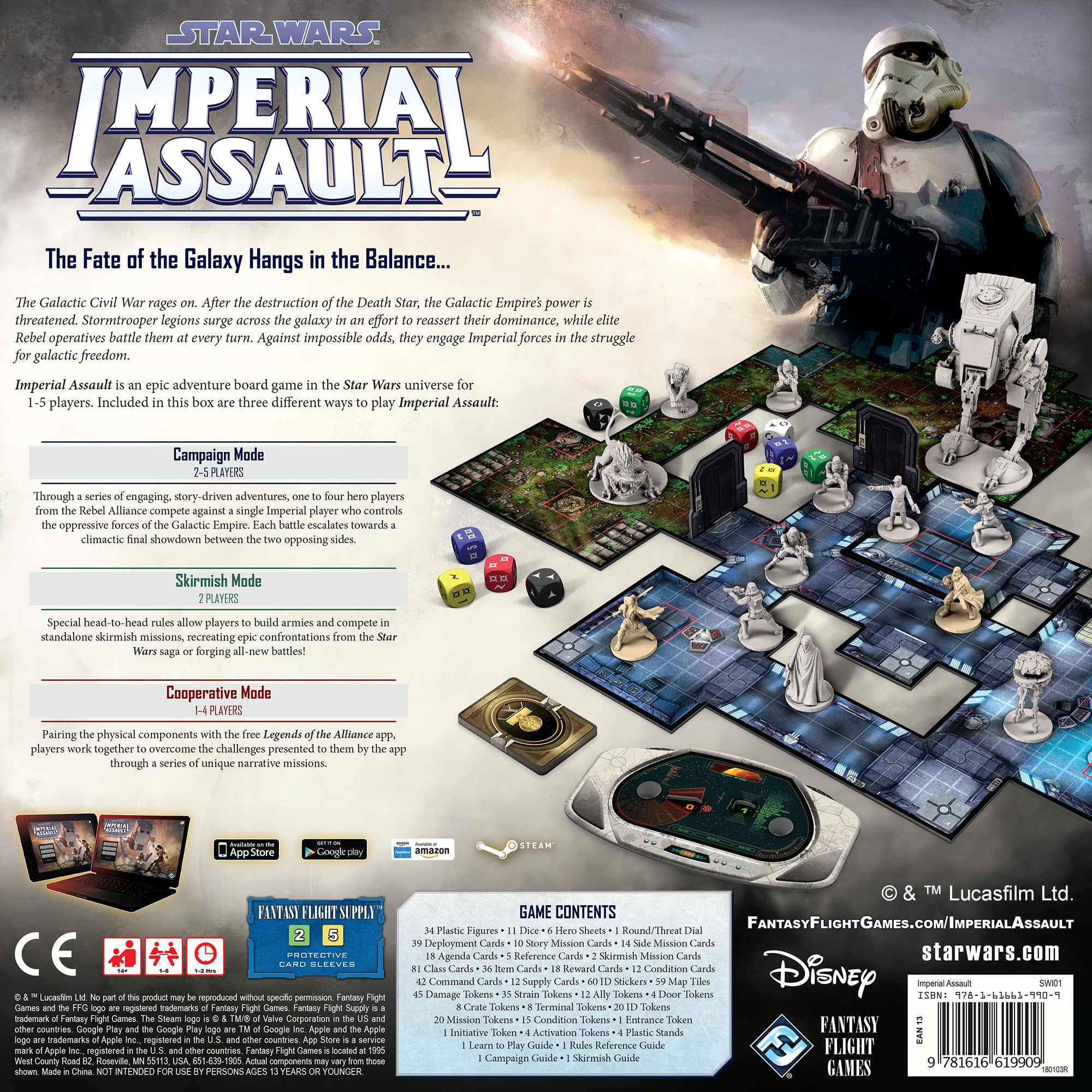 Star Wars Juego de Mesa de Asalto Imperial», 2 a 5 jugadores