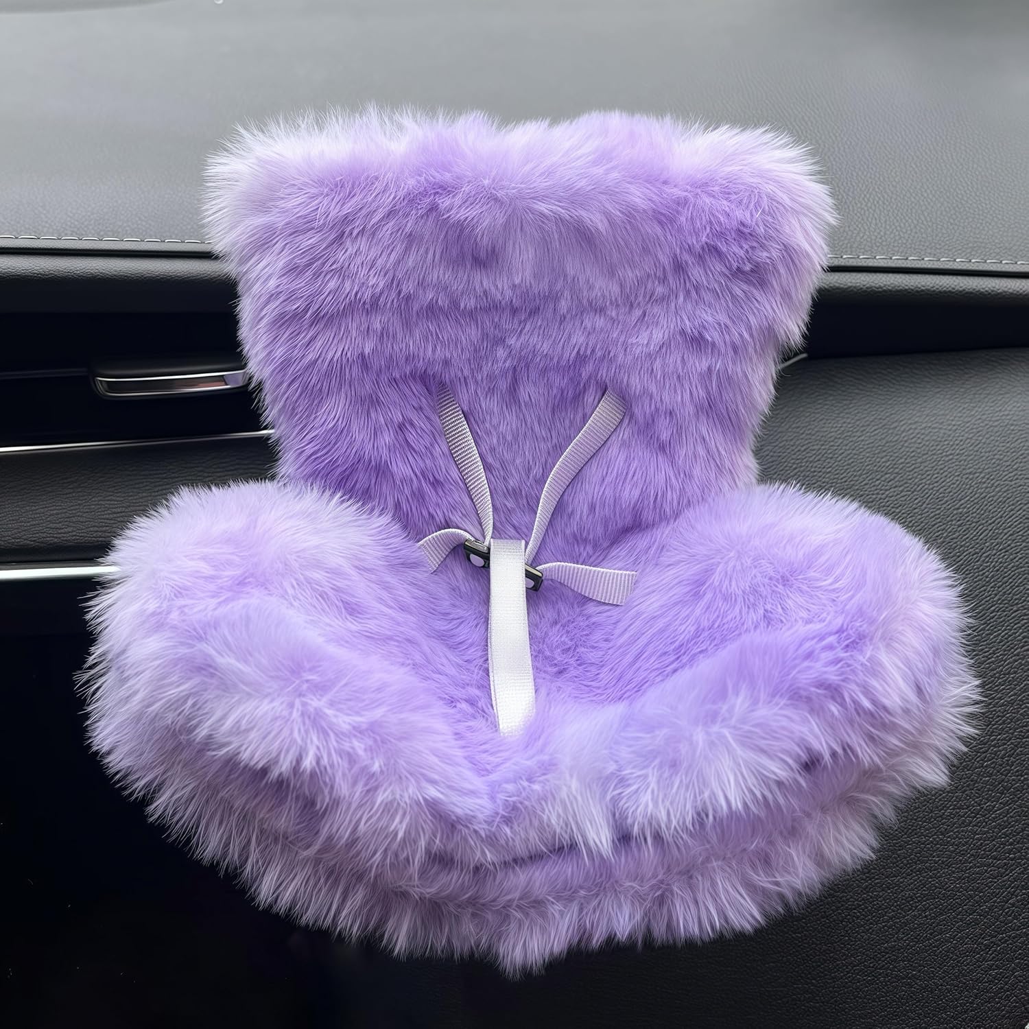 NewL 17cm Dolls Car Seat with Air Vent Clip and Desktop Stand Cute and Functional Car Ornament for Blind Box Doll Fans Collectors (Pink)