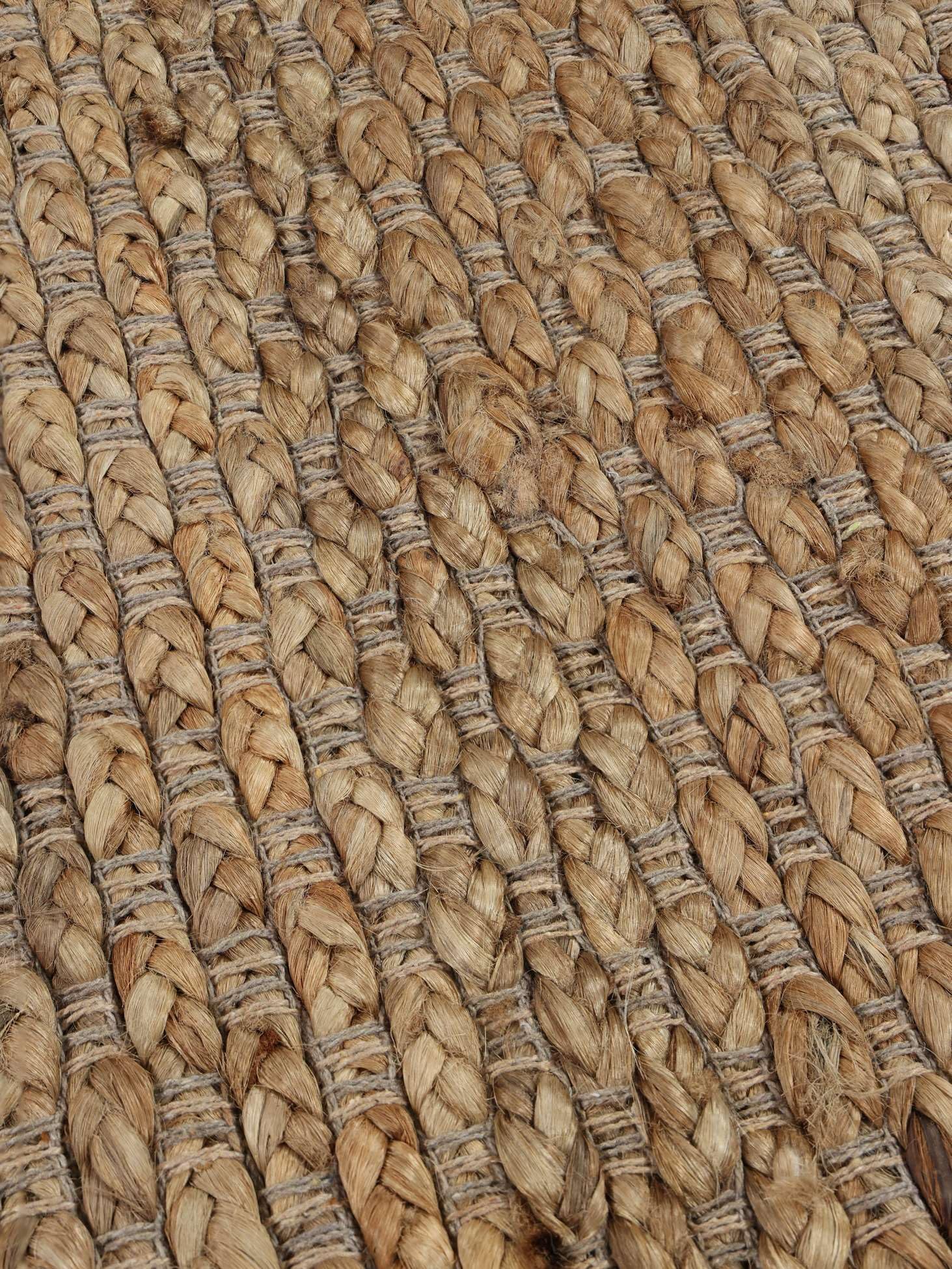 RugVista Siri Jute Alfombra Interior y Exterior, Rectangular, 160 x 230 cm | Pelo medio, Limpieza en seco, Sala de estar, Comedor, Dormitorio, Cocina, Patio