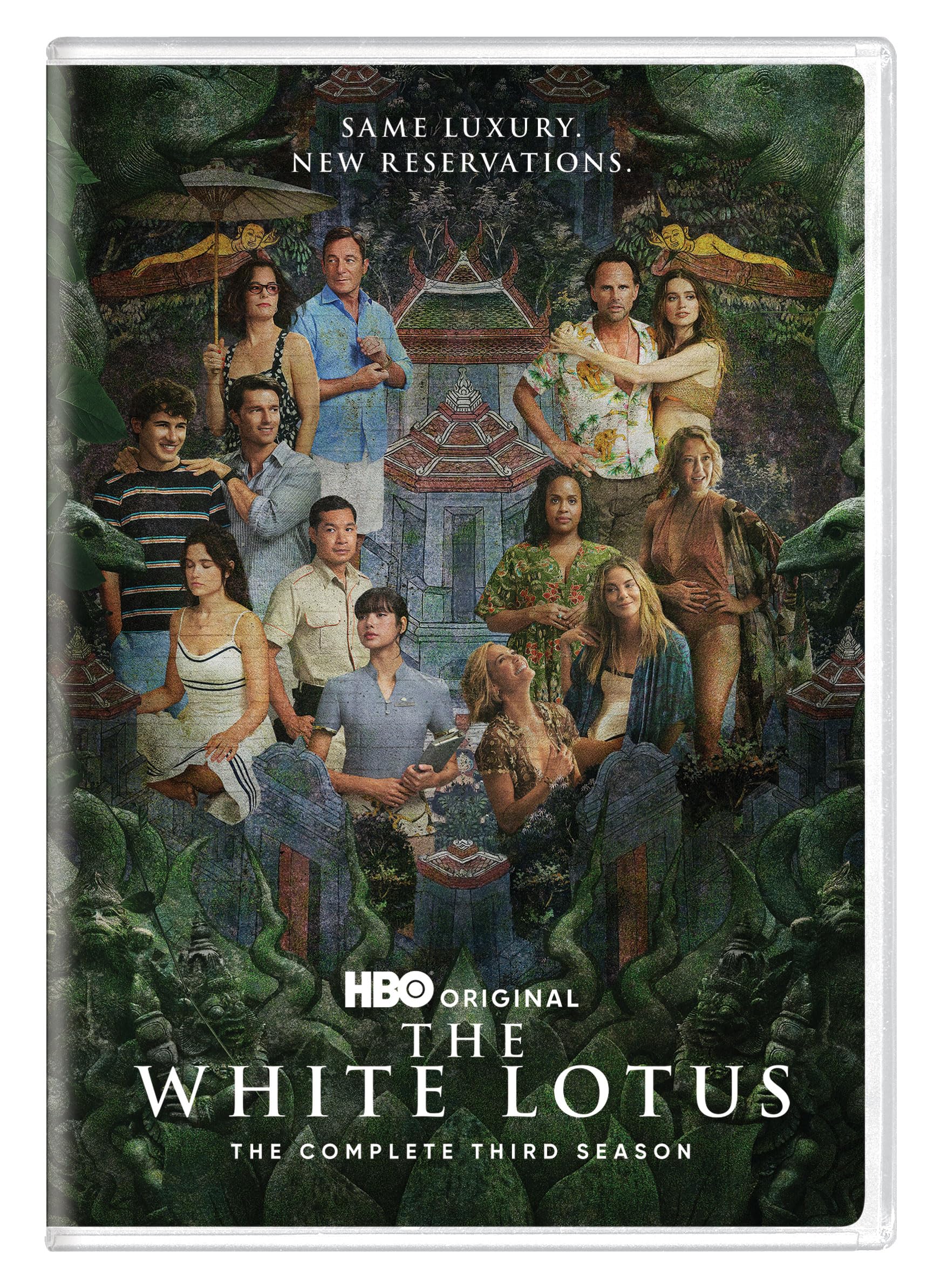 The White Lotus Season 3 DVD estuche con discos de la tercera temporada completa 2025