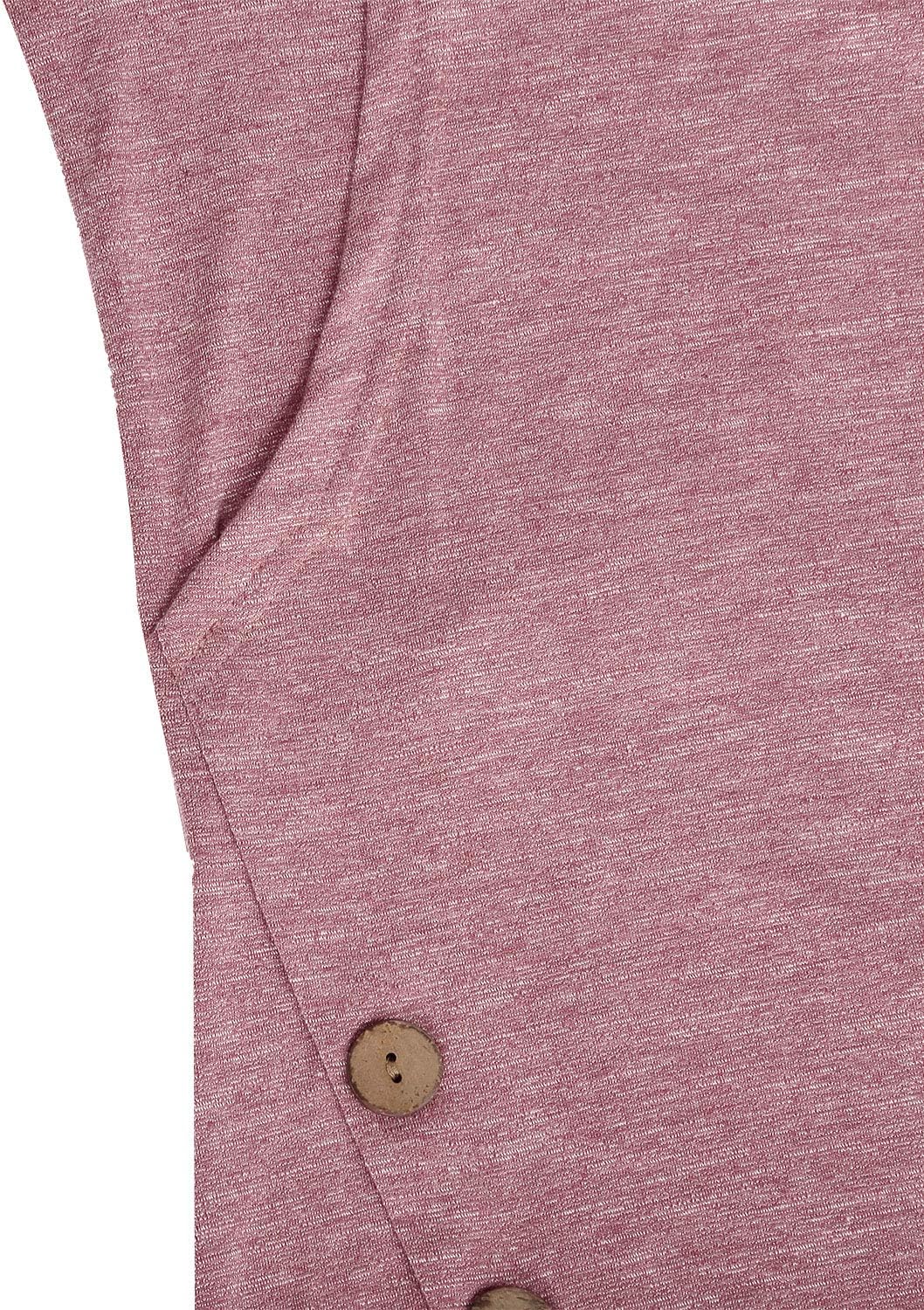 connche Women's Button Side Maternity Tunic Nursing Tops for Breastfeeding - Image 4