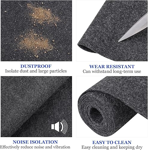 Vista 2 de Revestimiento de alfombra de automóvil de 45 x 78 pulgadas, resistente a las manchas, resistente al desgarro, revestimiento renovado para camión