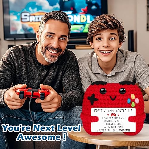 Miniatura 7 de Regalos de Controlador de Crochet Positivo para Chicas Adolescentes Chicos Adolescentes Navidad, Regalos de Jugador para Hombres Chicos