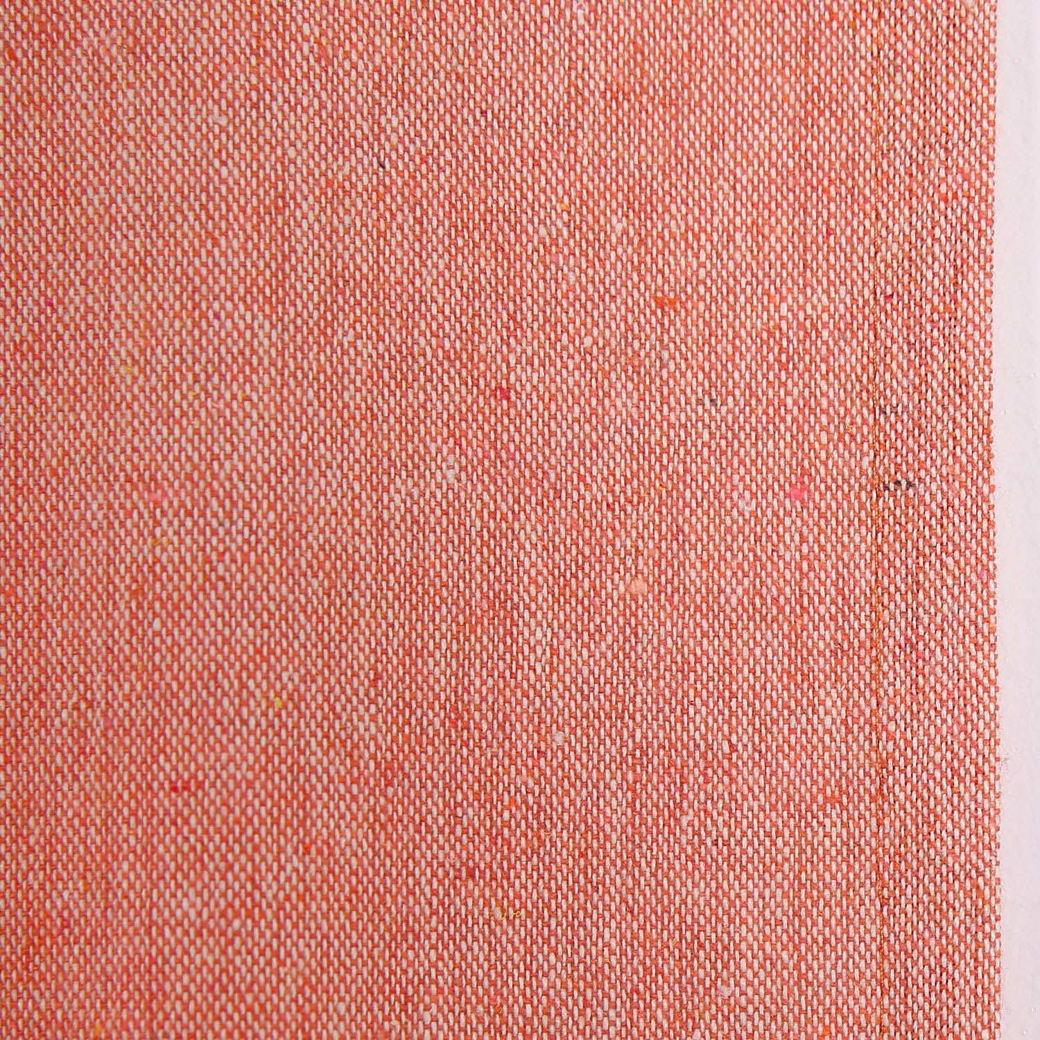 Deconovo Solid Recycled Cotton Panels Grommet Top Window Draperies for Bedroom 52 W x 95 L Bright Orange 2 Panels