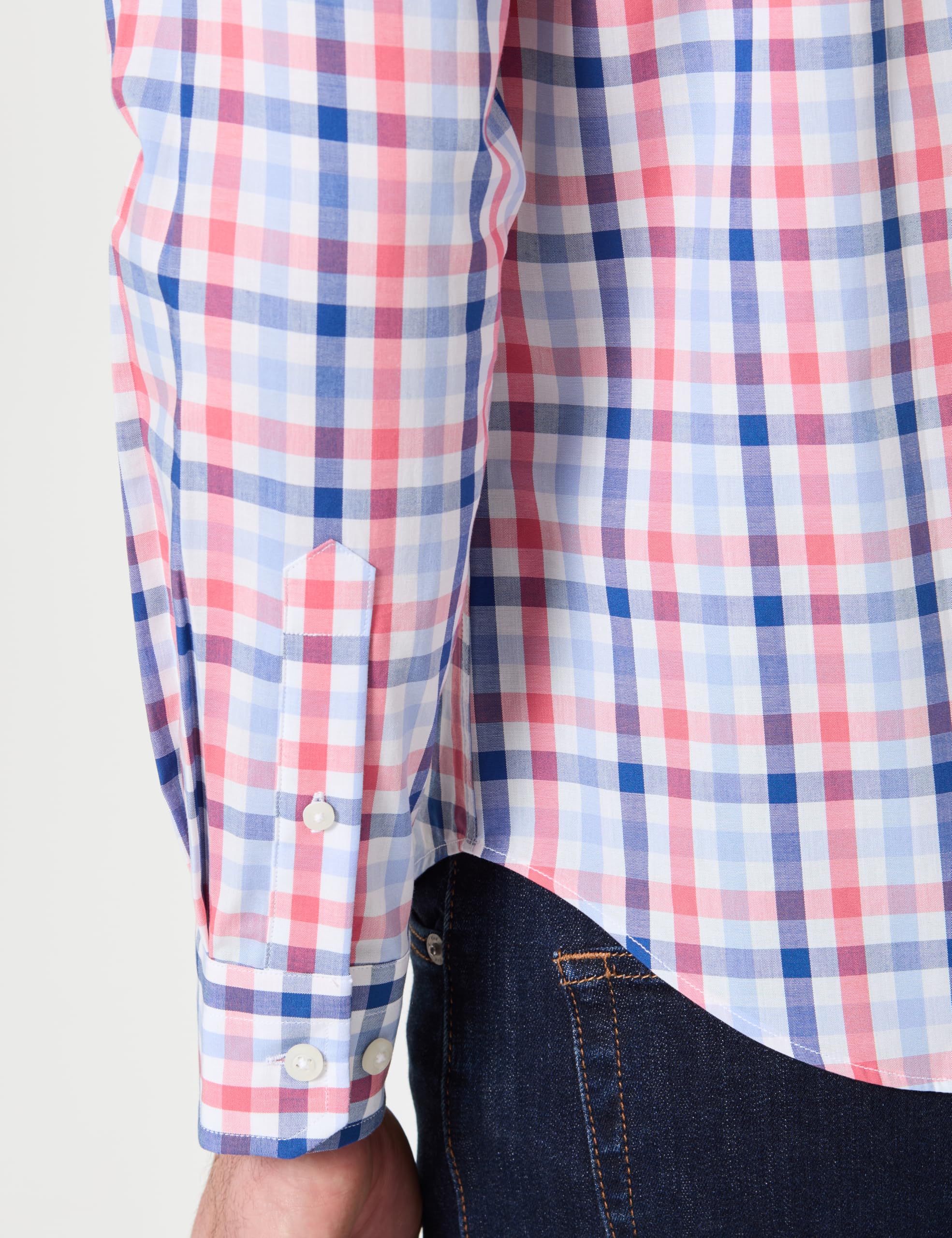 Nautica Wrinkle Resistant Long Sleeve Button Front Shirt Camisa Abotonada para Hombre