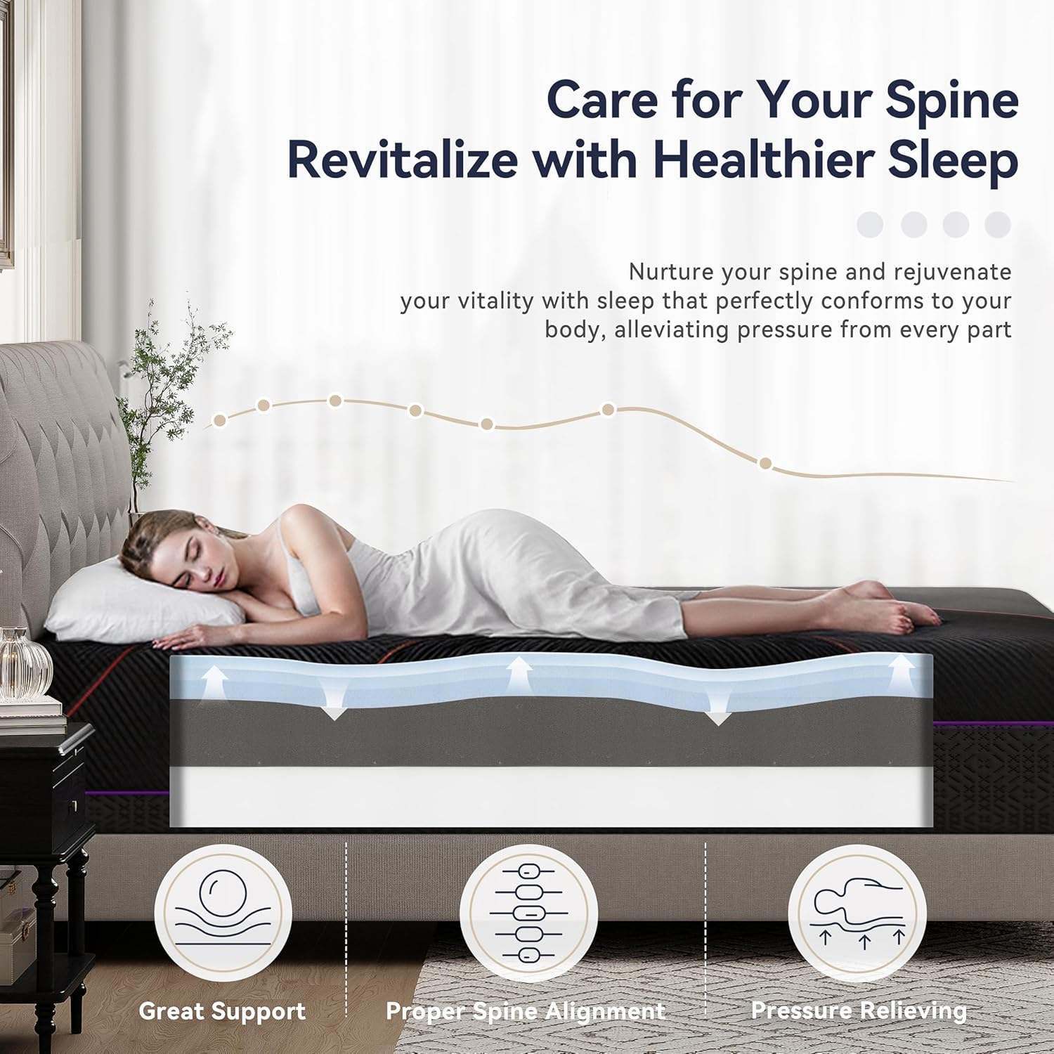 Experience Ultimate Comfort: BedsPick 12-Inch Queen Memory Foam Mattress Review