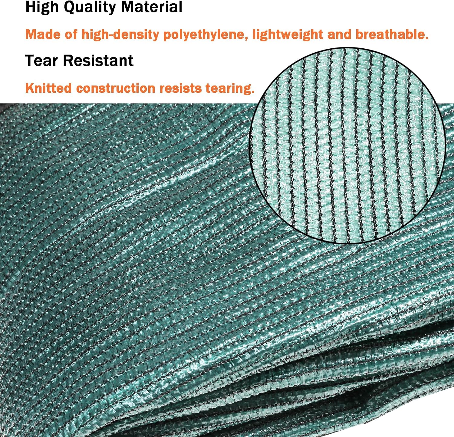 70% Green Sun Shade Cloth Garden Mesh with Grommets for Plant Cover Patio Netting Sunblock Canopy Garden Pergola Greenhouse Car Barns Kennel 12ft x 14ft