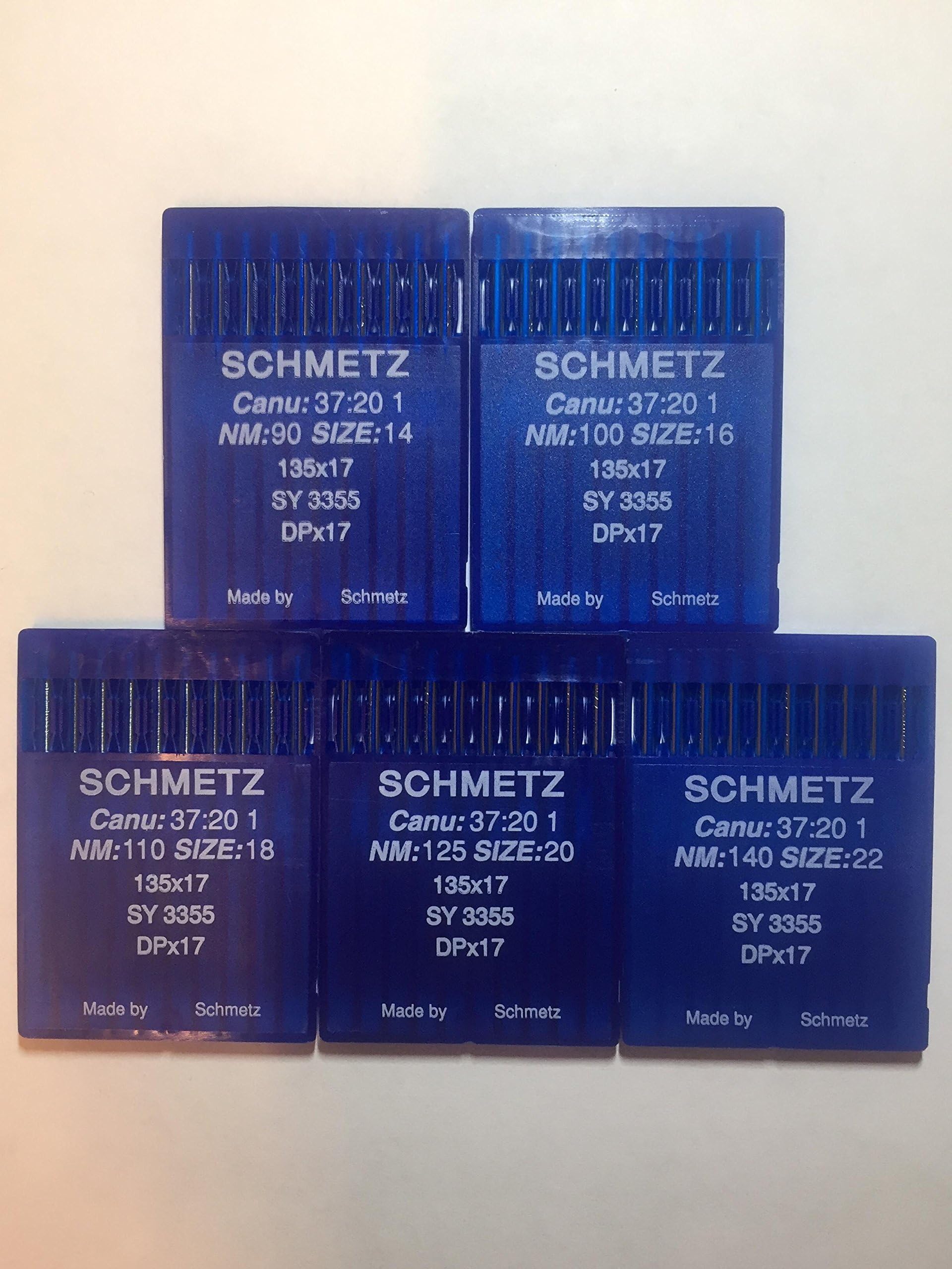 50pcs Size 14 16 18 20 22 135x17 DPx17 Walking Foot Sewing Machine Needle