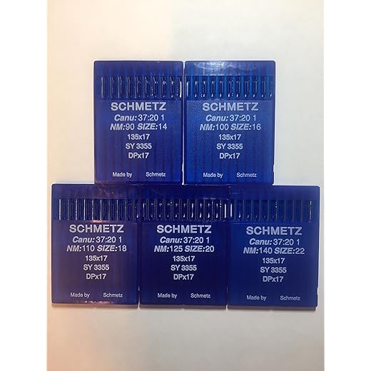 SCHMETZ 50pcs Size 14 16 18 20 22 135x17 DPx17 Walking Foot Sewing Machine Needle