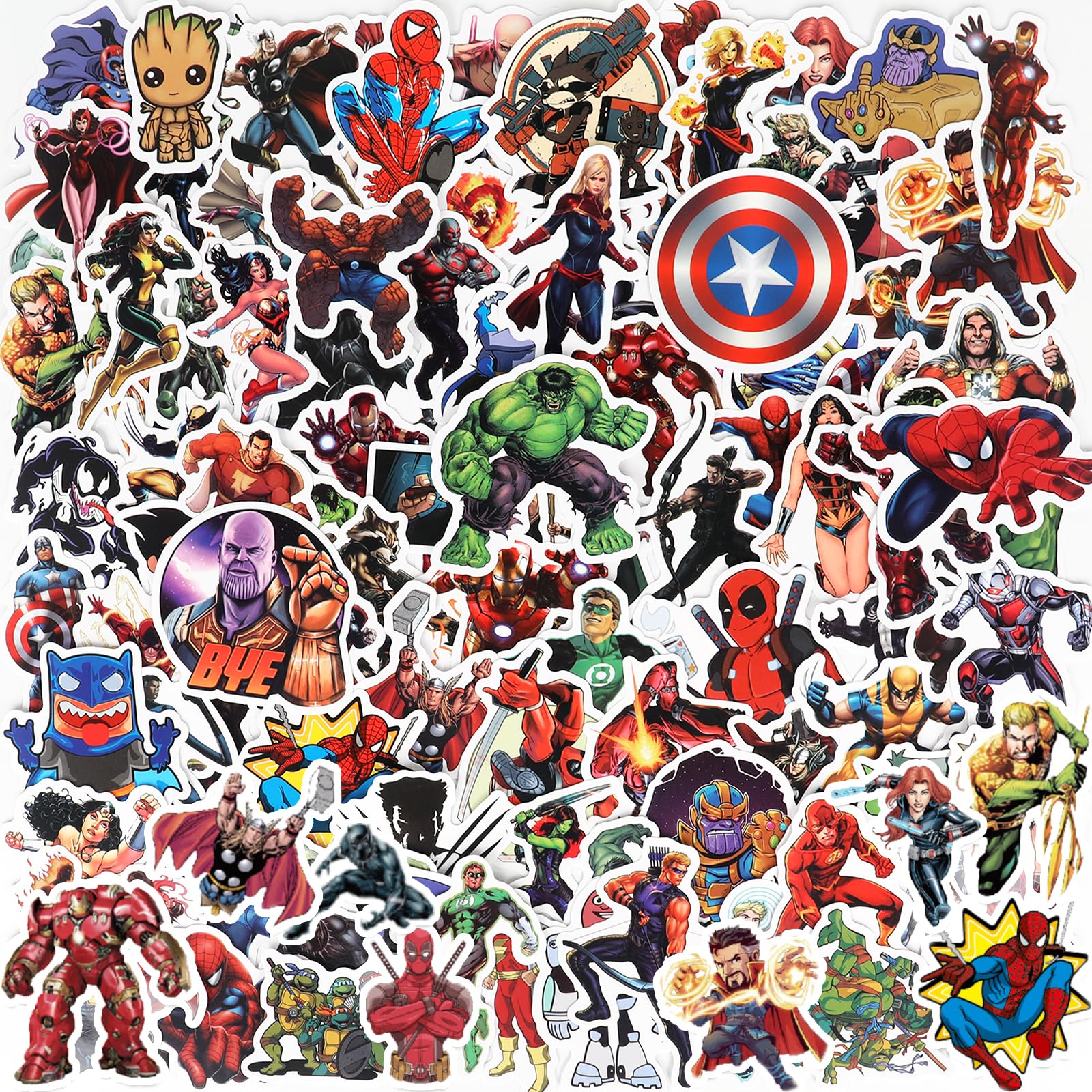 100 Pcs Stickers for Water Bottles Vinyl Waterproof Stickers for Kids Teens Adults Laptop Luggage Computer Stickers Decal Party Gift