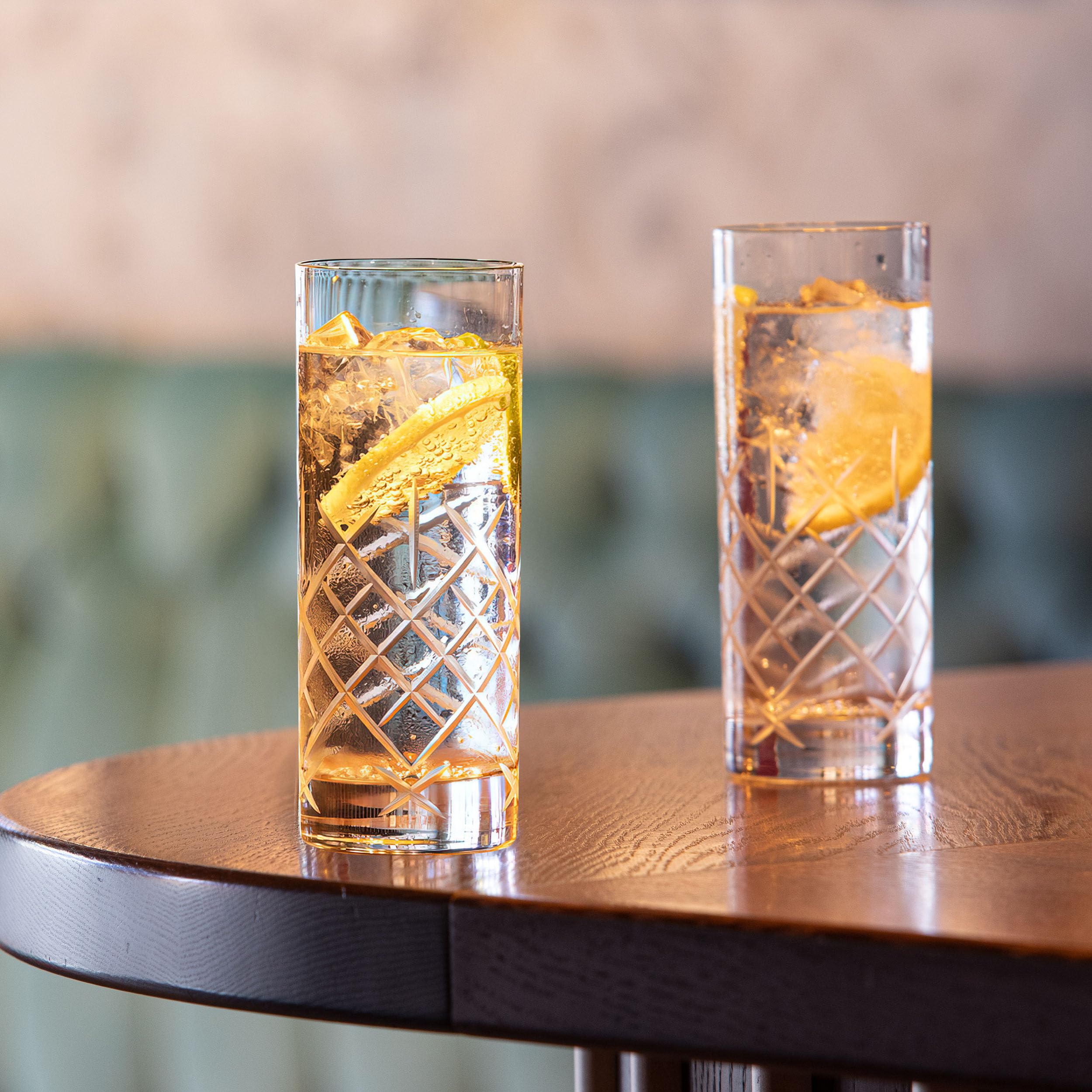 Stölzle Lausitz New York Bar Club Saftgläser Wassergläser 380 ml, 6er-Set | Saft-, Wasser- und Allroundgläser für Getränke und Cocktails, aus bleifreiem Kristallglas, stoßfest & spülmaschinengeeignet