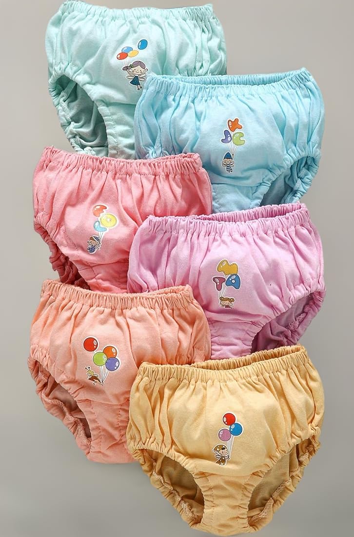 Bosweety 5 Piece Set of Ruffled Lace Bloomer Diaper Covers