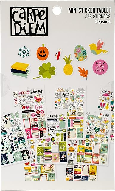 Simple Stories 7983 Planner Essentials Mini Stickers, Multi-Colour