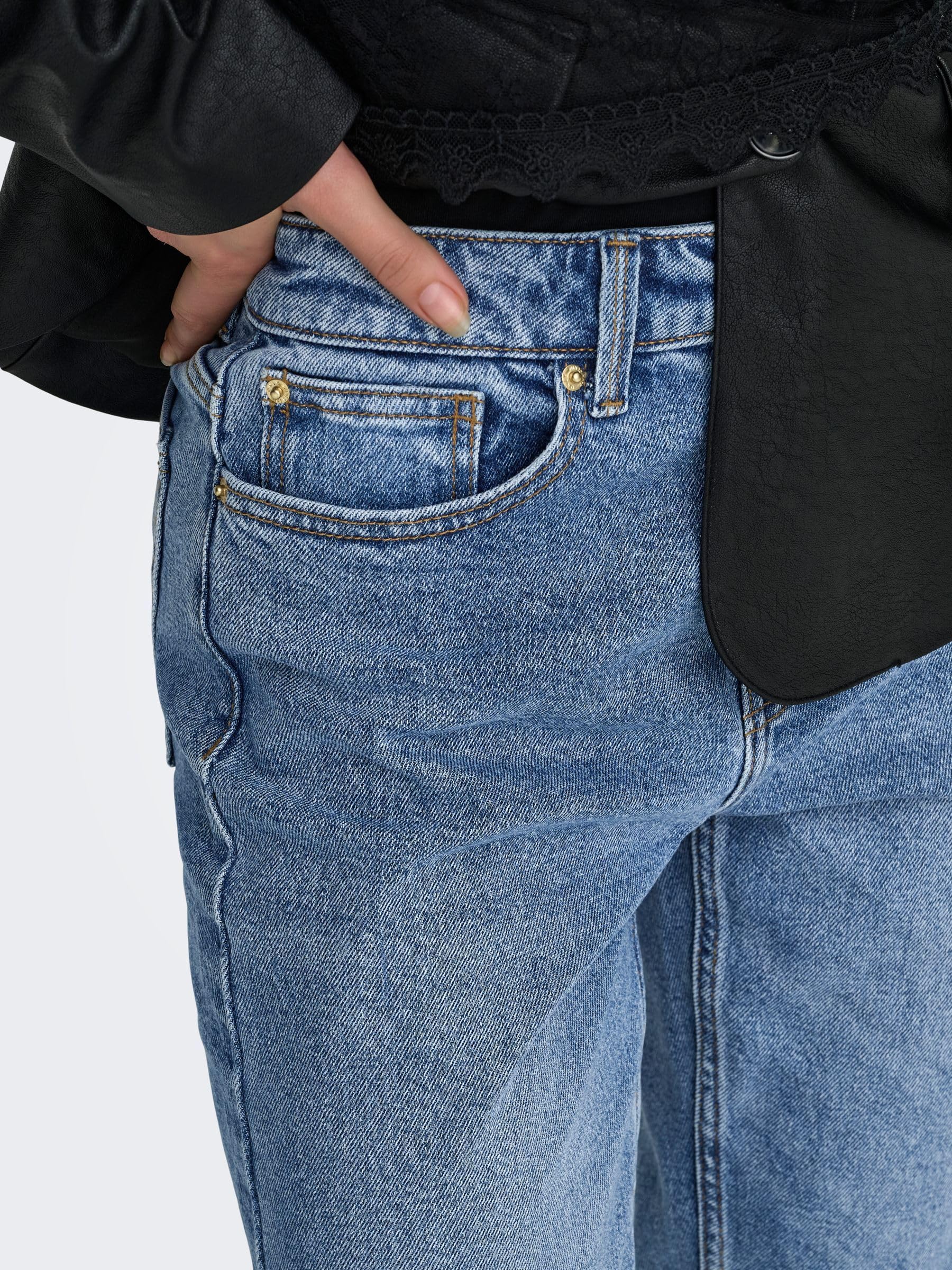 ONLY Straight Fit Jeans ONLEMILY High Waist Straight Fit Jeans