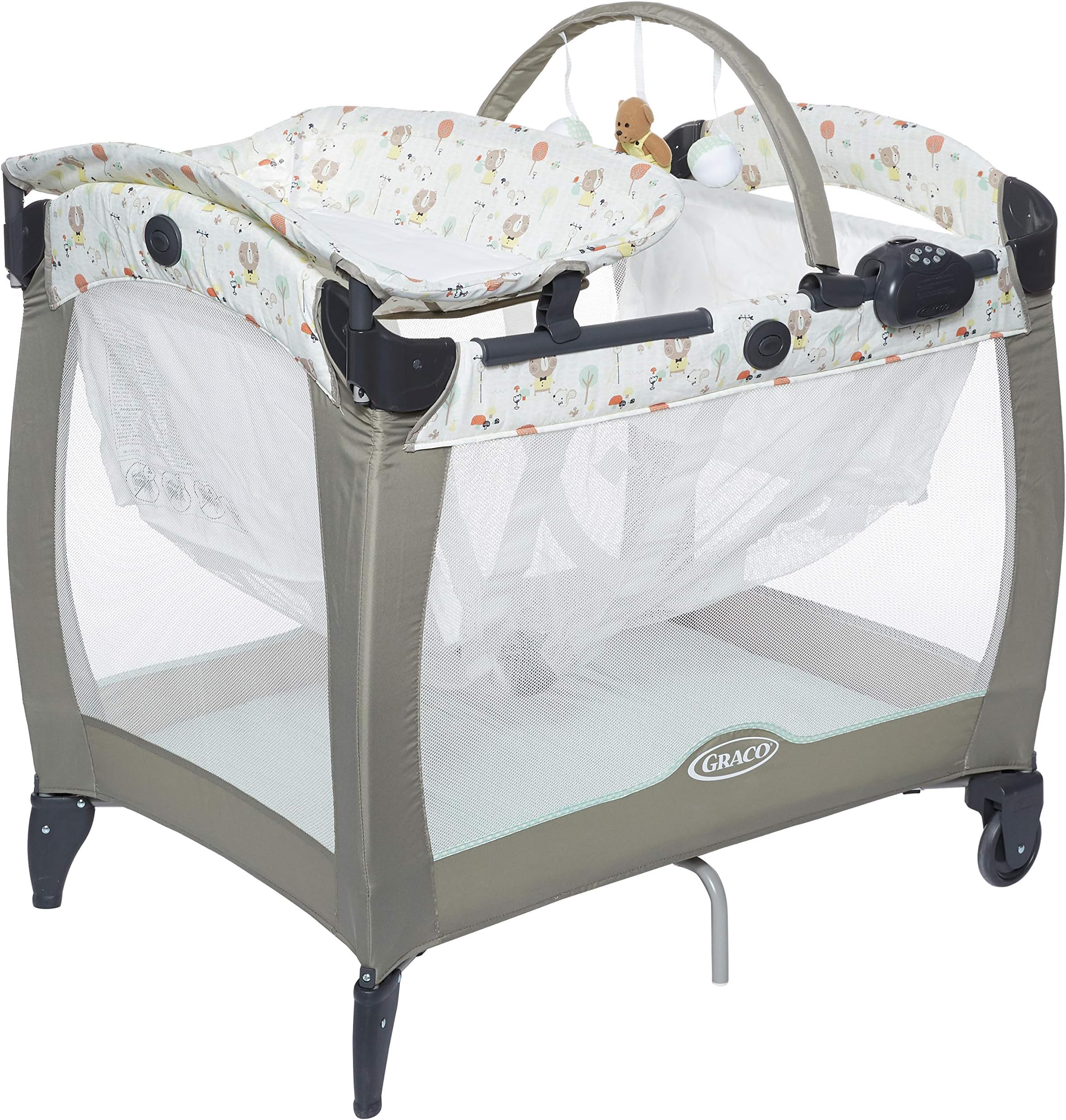Graco Pack N Play Contour Electra Travel Cot Ted & Coco (Pack of 1)