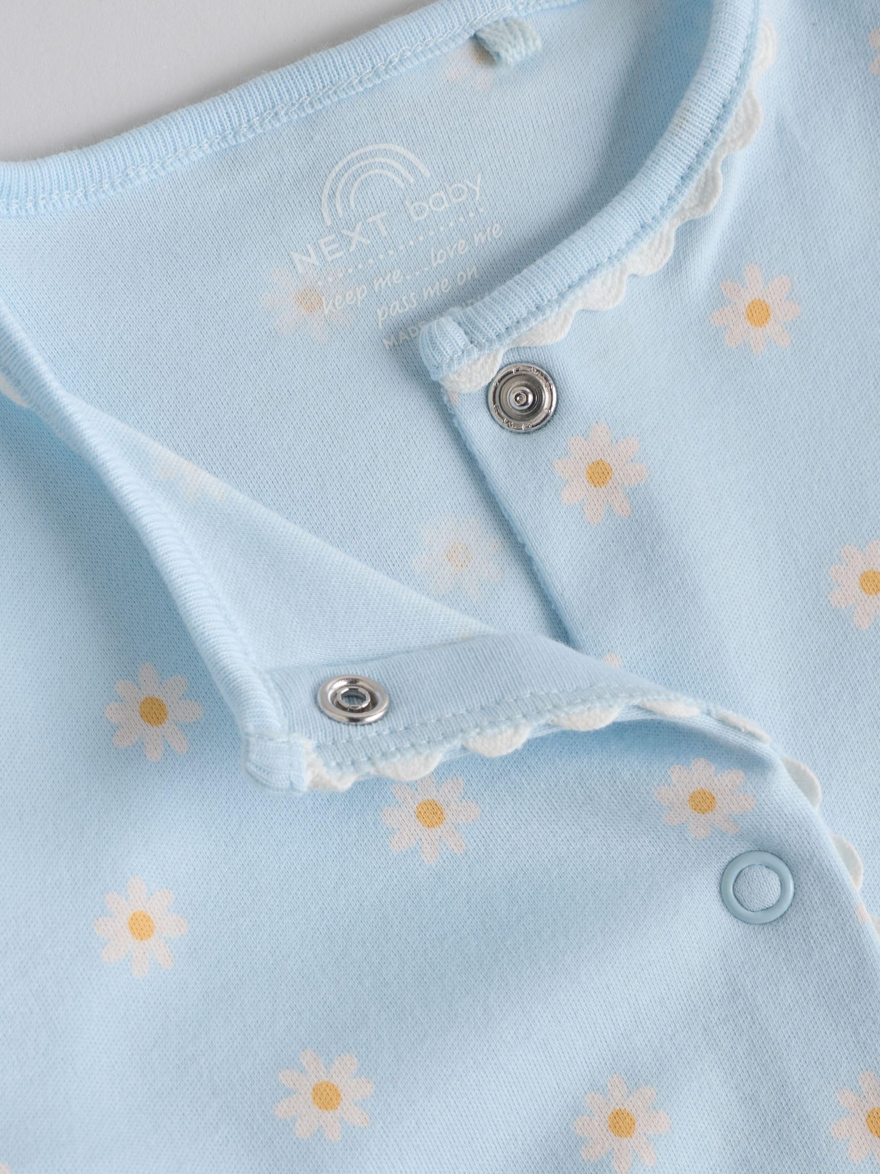 NEXT Bambina Confezione da 4 Tutine Neonati | Neonato, Standard, Mid Rise, Button, 100% cotone