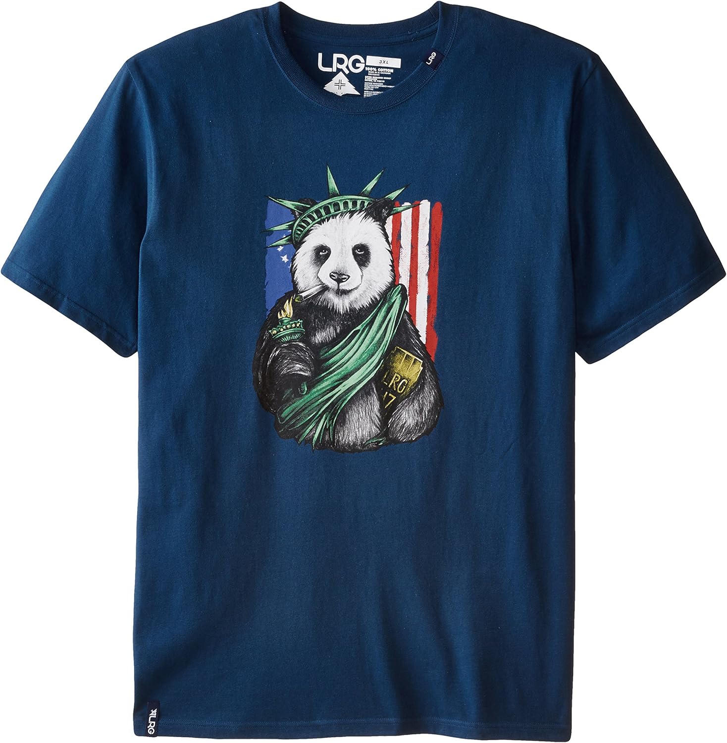 LRG Men's Big-Tall Liberty Panda T-Shirt
