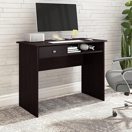 Miniatura 1 de Bush Furniture Cabot Escritorio pequeño de escritura para espacio de trabajo de oficina en casa, 40 W, roble espresso